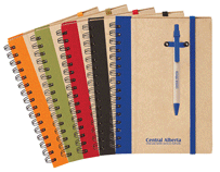 Orange, Green, Red, Black and Blue Eco Spiral Notebook Combos
