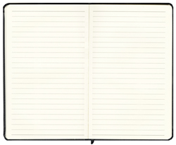 Hardcover journal notebook interior pocket